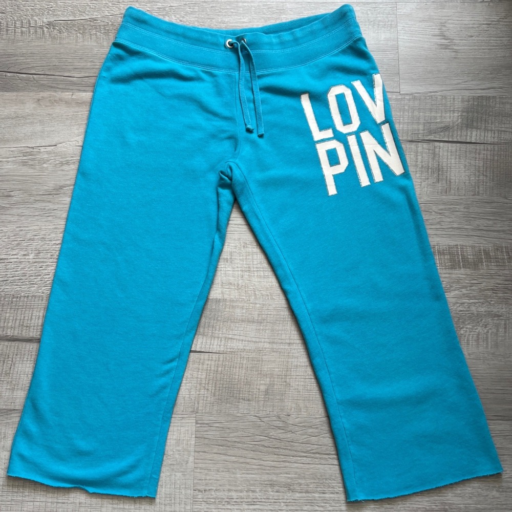 Victoria's Secret PINK Y2K Blue Flare Sweatpants
LOVE PINK Logo Lounge Pants M